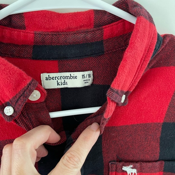 Abercrombie kids flannel 15/16 - Picture 3 of 6